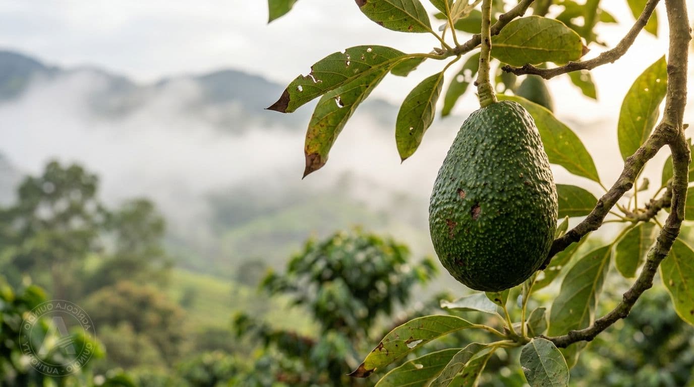 Avocado orchard in Quindio, Colombia